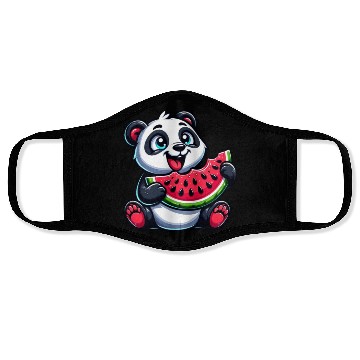 Discover Panda with Watermelon Fruity Funny Face Masks