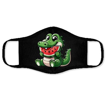Discover Crocodile With Watermelon Fruity Cute Face Masks