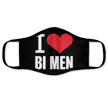 Discover I Love Bi Me Bisexual Men Bi Pride Bisexual Pride Face Masks