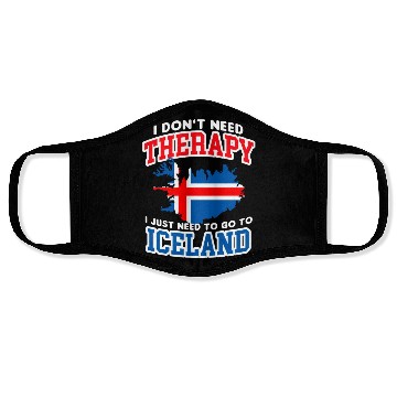 Discover Iceland Flag Embrace The Northern Lights Design Face Masks