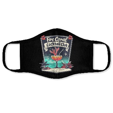 Discover Fire Coral Cocktail Club Face Masks