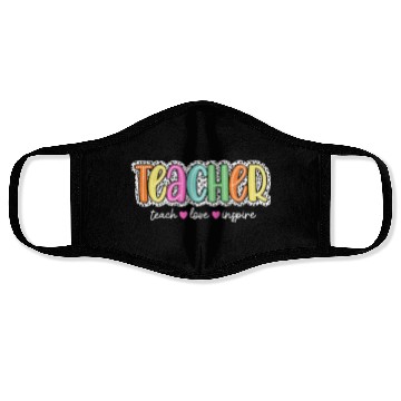 Discover Teacher Dalmatian Face Masks