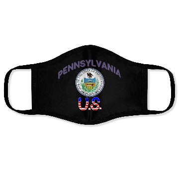 Discover Pennsylvania us Face Masks