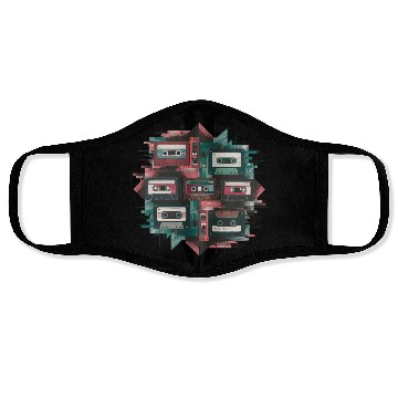 Discover 80s Retro Cassette Classic Cassette Tape for a Face Masks