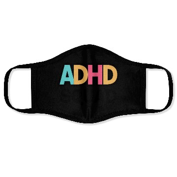 Discover Embrace Neurodiversity Celebrate Adhd Awareness Face Masks