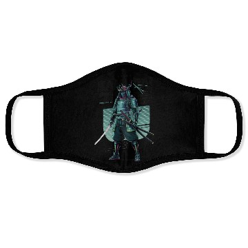 Discover Cyber Samurai 2110: Glowing Katana Warrior Face Masks