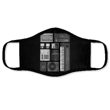 Discover Old School Hip Hop Rap Music Beat Maker Face Masks