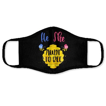 Discover Womens Gender Reveal What Will It Bee He or She Face Masks