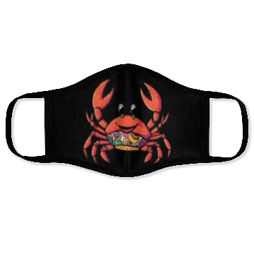 Discover Retro Cartoon Crab Face Masks