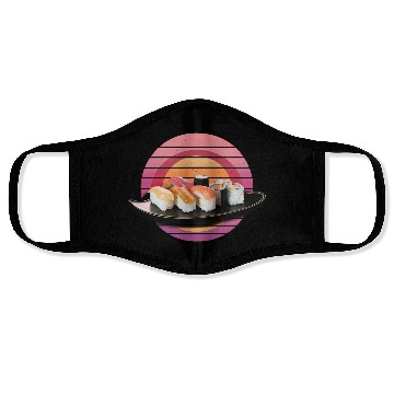Discover Retro sushi Face Masks
