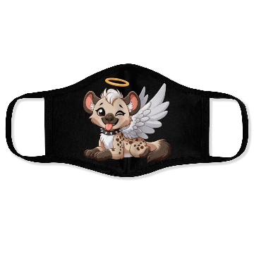 Discover Hyena angel wings halo fantasy Face Masks