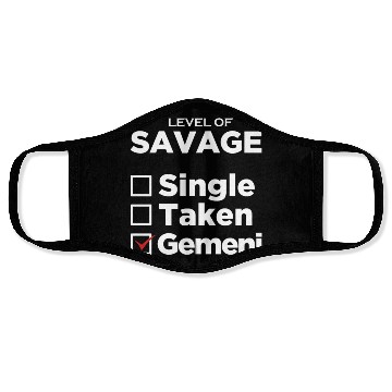 Discover Zodiac Single Taken Gemini Face Masks