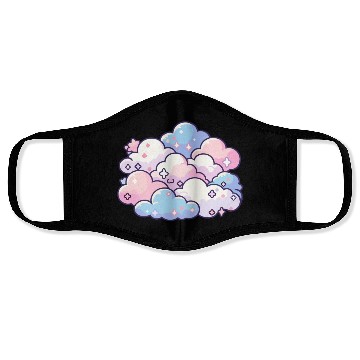Discover Sweet Dreams: Pastel Cloudscape Face Masks