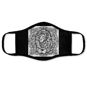 Discover Lion Mandala Face Masks