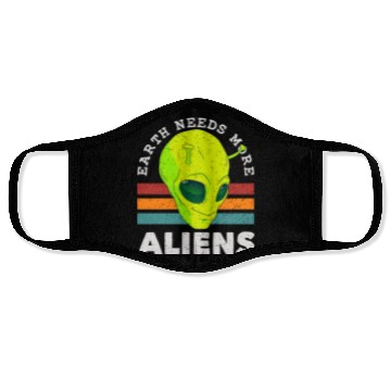Discover Alien, Aliens, UFO, UAP, Space Unknown Flight Face Masks
