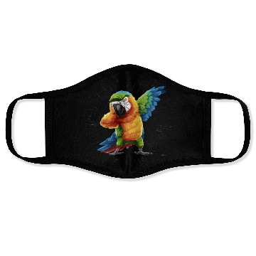Discover Macaw Parrot for a Bird Lover Animal Lover Face Masks