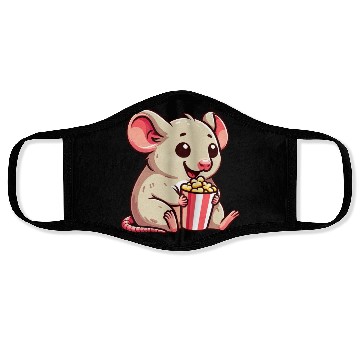 Discover Mouse Rat Cinema Night Popcorn Movie Face Masks
