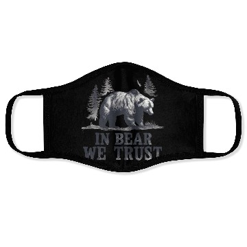Discover In Bear We Trust Wilderness Backbone Face Masks