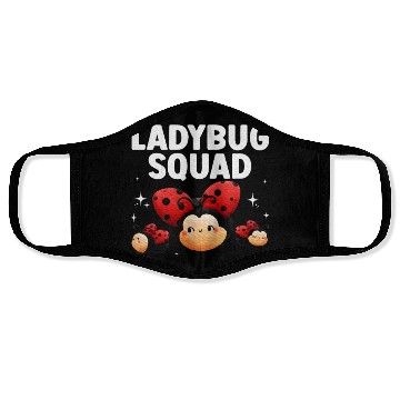 Discover Cute Ladybug Squad Art Insect Ladybug Lover Face Masks