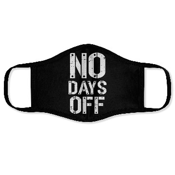 Discover Gym Workout No Days Off Fitness Training Motivate Face Masks