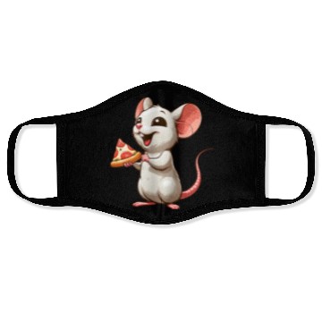 Discover Lab Rat Loves Pizza Humorous Face Masks