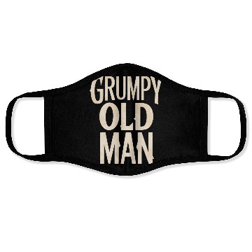 Discover Grumpy Old Man Unique Statement Face Masks