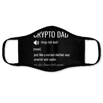 Discover crypto dad definition Face Masks