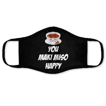Discover You Maki Miso Happy Asian Chinese Cuisine Face Masks