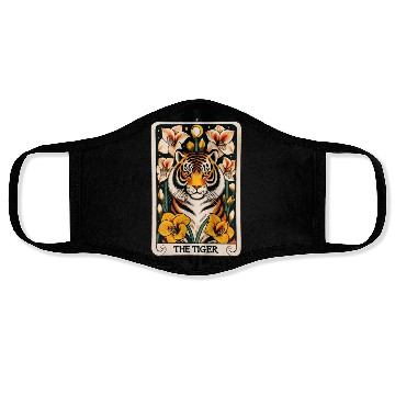 Discover The Tiger Tarot Card Face Masks