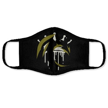 Discover Crowned Dragon Silhouette Face Masks