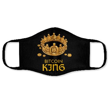 Discover bitcoin king Face Masks