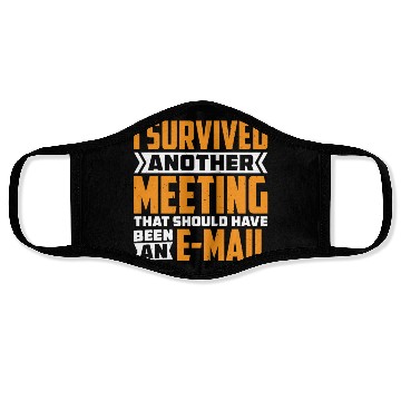 Discover I Survived Another Meeting 82 Face Masks
