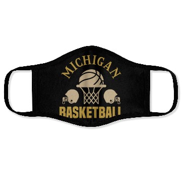 Discover michigan basketball Face Masks