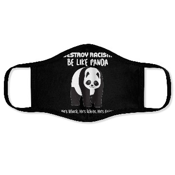 Discover Embrace Laughter With Our Destroy Racism Panda Art Face Masks