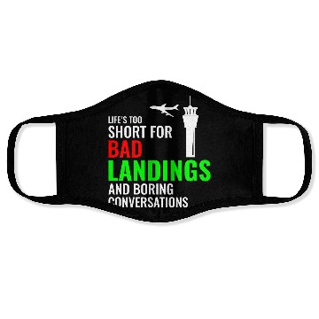 Discover Air Traffic Controller ATC Aviation Humor Airplane Face Masks