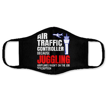 Discover Air Traffic Controller ATC Aviation Humor Airplane Face Masks