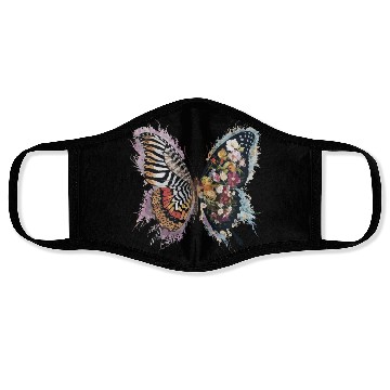 Discover Colorful Floral Butterfly Nature Lover Face Masks