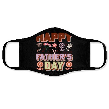 Discover Happy Father's Day Card with Text Face Masks