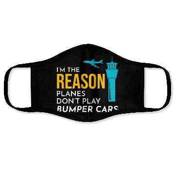 Discover Air Traffic Controller ATC Aviation Humor Airplane Face Masks