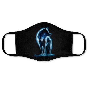 Discover Majestic Wolf Through The Mysterious Forest Face Masks