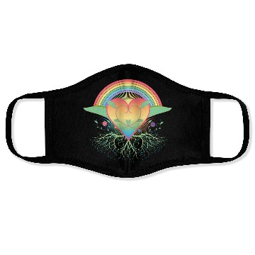 Discover Rainbow heart with roots for Pride Face Masks