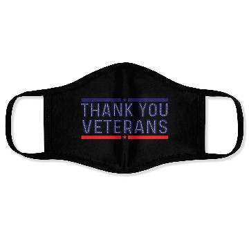 Discover THANK YOU VETERANS Face Masks