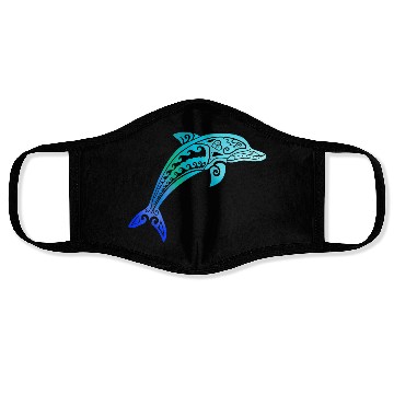 Discover Jumping Dolphin Tribal Face Masks