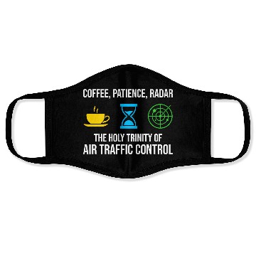 Discover Air Traffic Controller Coffee ATC Aviation Humor Face Masks