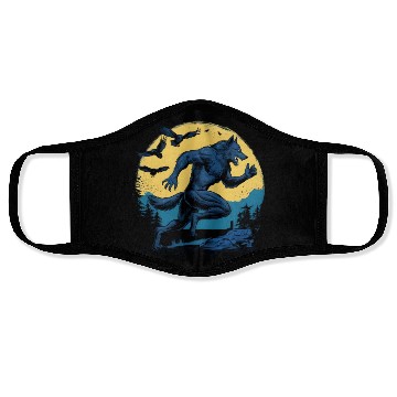Discover Running Werewolf with Crows Face Masks