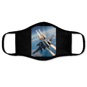 Discover Aircraft missile fire fighter jets. Face Masks