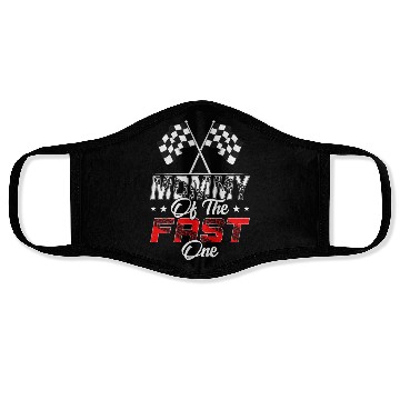 Discover Mommy Of The Fast One First Birthday Racing Car Face Masks