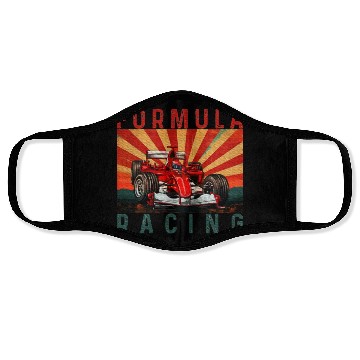 Discover Formula Racing Lovers Race Car fan Face Masks