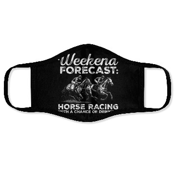 Discover Weekend Forecast Horse Racing with a Chance Face Masks
