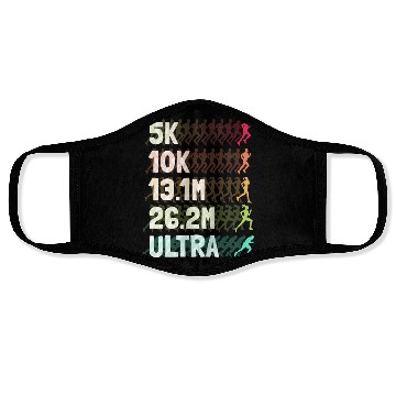 Discover Ultramarathon Marathon Runner Running Face Masks